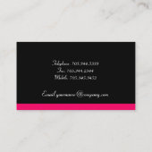 Cartes de visite modernes de monogramme (Dos)