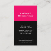 Cartes de visite modernes de monogramme (Dos)