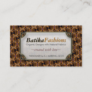 Cartes de visite modernes de motif de mode de Bali
