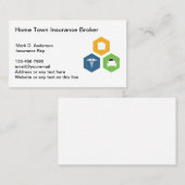 Cartes de visite modernes de New Insurance Broker (Devant / Derrière)