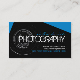 Cartes de visite modernes de photographe