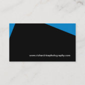 Cartes de visite modernes de photographe (Dos)