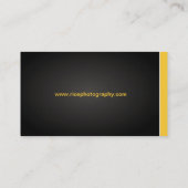 Cartes de visite modernes de photographe (Dos)