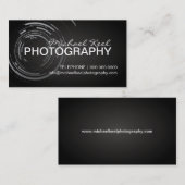 Cartes de visite modernes de photographe (Devant / Derrière)