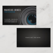 Cartes de visite modernes de photographe (Devant / Derrière)