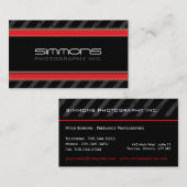 Cartes de visite modernes de photographie (Devant / Derrière)