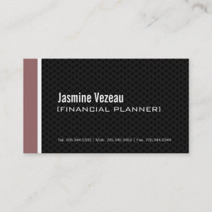 Cartes de visite modernes de planificateur