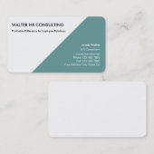 Cartes de visite modernes de ressources humaines (Devant / Derrière)