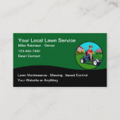 Cartes de visite modernes de service de pelouse un (Devant)
