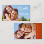 Cartes de visite modernes de thérapeute (Devant / Derrière)