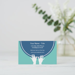 Cartes de visite modernes de thérapie de massage