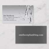Cartes de visite modernes de tuyauterie (Devant / Derrière)