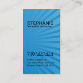 Cartes de visite modernes de volleyball (Dos)