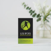 Cartes de visite modernes d'entraîneur de tennis (Debout devant)