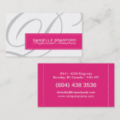 Cartes de visite modernes d'ouvrière couturière de (Devant / Derrière)