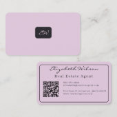 Cartes de visite modernes élégantes avec QR code e (Devant / Derrière)