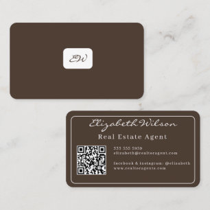 Cartes de visite modernes élégantes avec QR code e