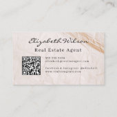 Cartes de visite modernes élégantes avec QR code e (Dos)