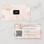 Cartes de visite modernes élégantes avec QR code e (Devant / Derrière)
