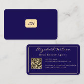 Cartes de visite modernes élégantes avec QR code p (Devant / Derrière)