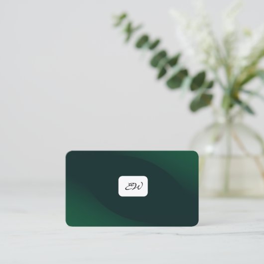 Cartes de visite modernes élégantes avec QR code p (Debout devant)