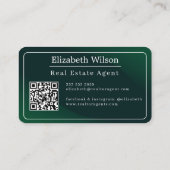 Cartes de visite modernes élégantes avec QR code p (Dos)
