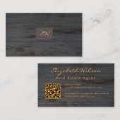 Cartes de visite modernes élégantes avec QR code p (Devant / Derrière)