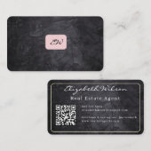 Cartes de visite modernes élégantes avec QR code p (Devant / Derrière)