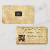 Cartes de visite modernes élégantes avec QR code p (Devant / Derrière)