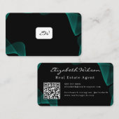 Cartes de visite modernes élégantes avec QR code p (Devant / Derrière)