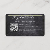 Cartes de visite modernes élégantes avec QR code p (Dos)