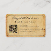 Cartes de visite modernes élégantes avec QR code p (Dos)