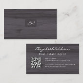 Cartes de visite modernes élégantes avec QR code p (Devant / Derrière)