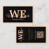 Cartes de visite modernes élégantes avec QR code p (Devant / Derrière)