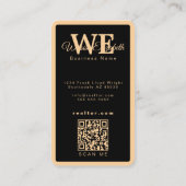 Cartes de visite modernes élégantes avec QR code p (Dos)