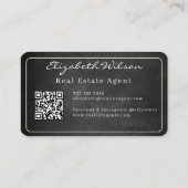 Cartes de visite modernes élégantes avec QR code p (Dos)