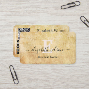 Cartes de visite modernes élégantes avec QR code p