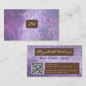 Cartes de visite modernes élégantes avec QR code p (Devant / Derrière)