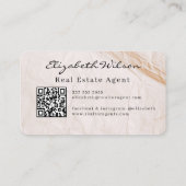 Cartes de visite modernes élégantes avec QR code p (Dos)