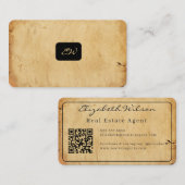 Cartes de visite modernes élégantes avec QR code p (Devant / Derrière)
