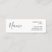 Cartes de visite modernes élégants de point de (Dos)