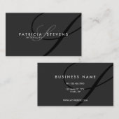 Cartes de visite modernes élégants de signature (Devant / Derrière)