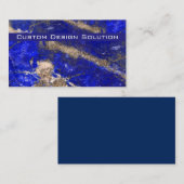 Cartes de visite modernes en pierre bleue (Devant / Derrière)