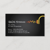 Cartes de visite modernes et audacieux du DJ (Dos)