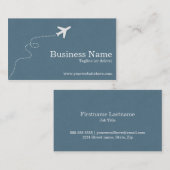 Cartes de visite modernes et simples de voyage (Devant / Derrière)