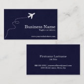 Cartes de visite modernes et simples de voyage (Devant / Derrière)