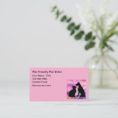 Cartes de visite modernes et simples pour Pet Sitt (Debout devant)
