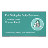 Cartes de visite modernes et simples pour Pet Sitt (devant)