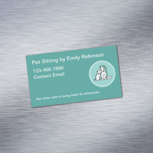 Cartes de visite modernes et simples pour Pet Sitt (In Situ)