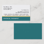 Cartes de visite modernes et simples pour physioth (Devant / Derrière)